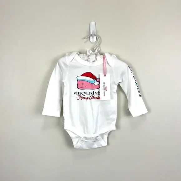 Vineyard Vines One Pieces Vineyard Vines Baby Santa Whale